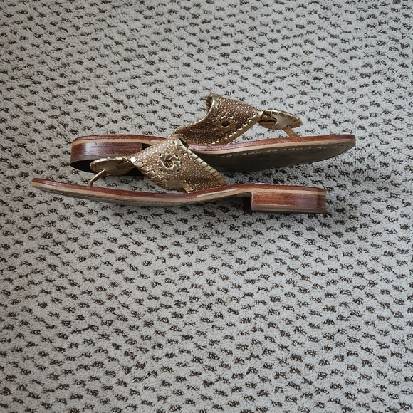 Classic Jack Rogers Gold Sandals - Picture 6 of 7